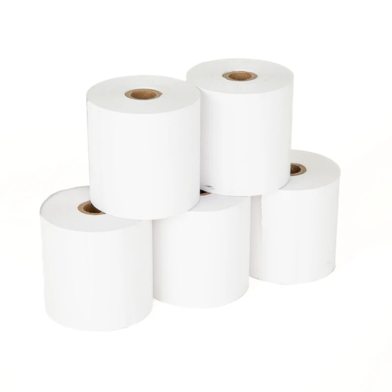 iggual IGG318911 Pack 5 rollos papel térmico sin BPA 57X57mm, 65 g/m², iggual, TP EASY 58, 57 mm, 5,7 cm, 1,3 cm