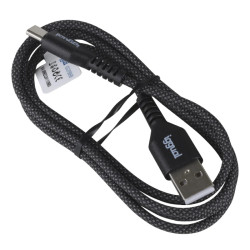 iggual IGG319888 Cable USB-A a tipo C 3A 100 cm trenzado, 1 m, USB A, USB C, Negro 2