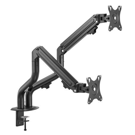 iggual IGG318263 SPMP02 Soporte pinza 2 monitores 17"-32"pro, Abrazadera/Atornillado, 16 kg, 43,2 cm (17"), 81,3 cm (32"), 100