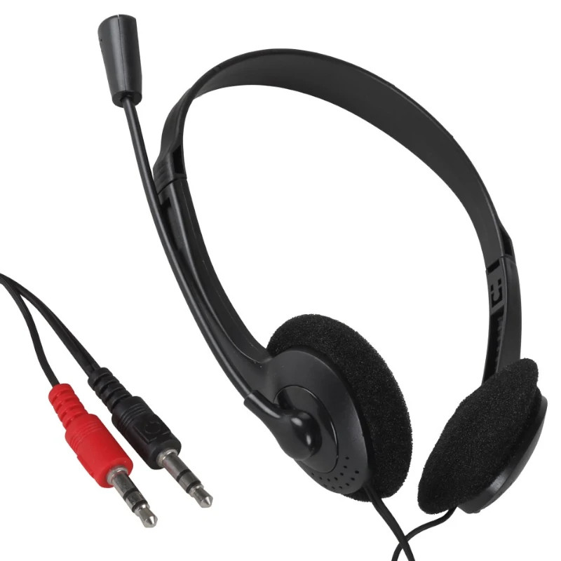 iggual IGG319017 Auriculares con micro 2 x 3.5 mm EASY CALL, Alámbrico, Oficina/Centro de llamadas, 20 - 20000 Hz, 68 g,