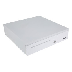 iggual IGG318782 Cajón portamonedas IRON-30PW 5+5 BlancoPuro, Cajón de efectivo electrónico, Blanco, Acero inoxidable, 12 V,