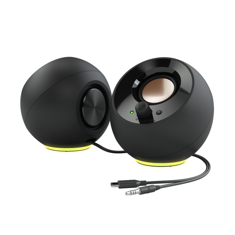 Creative Labs 51MF1725AA000 Pebble SE, 2.0 canales, 4,4 W, PC/ordenador portátil, Negro, 8,8 W, 1,2 m
