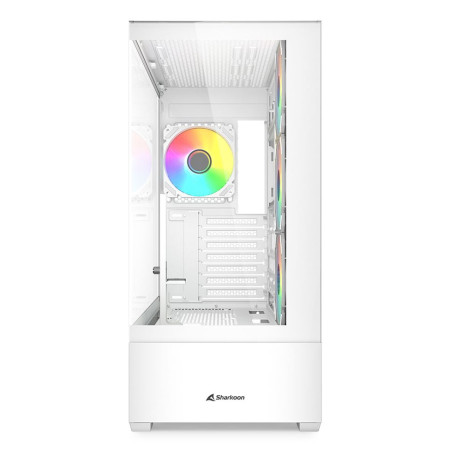 Sharkoon 4044951041701 AK6 RGB, PC, Blanco, ATX, micro ATX, Mini-ATX, Vidrio templado, Multi, 17 cm
