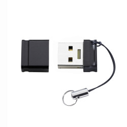 Intenso 3532490 Slim Line, 64 GB, USB tipo A, 3.2 Gen 1 (3.1 Gen 1), 100 MB/s, Tapa, Negro