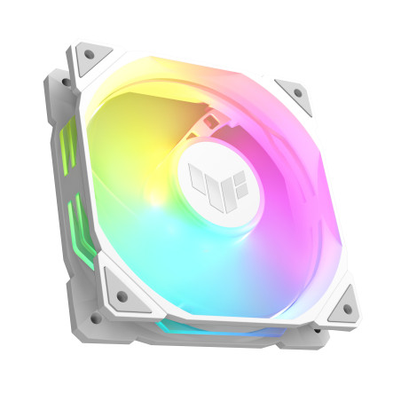 ASUS 90DA00D3-B09000 TUF GAMING TR120 ARGB REVERSE 1-pack White, Refrigerador de aire, 12 cm, 2000 RPM, Blanco