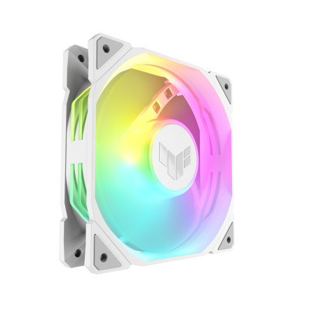 ASUS 90DA00D3-B09000 TUF GAMING TR120 ARGB REVERSE 1-pack White, Refrigerador de aire, 12 cm, 2000 RPM, Blanco