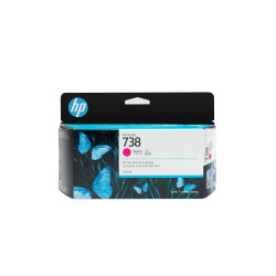 HP 498N6A Cartucho de tinta magenta DesignJet 738 de 130 ml, Impresoras HP DesignJet T850, T950, Inyección de tinta térmica,