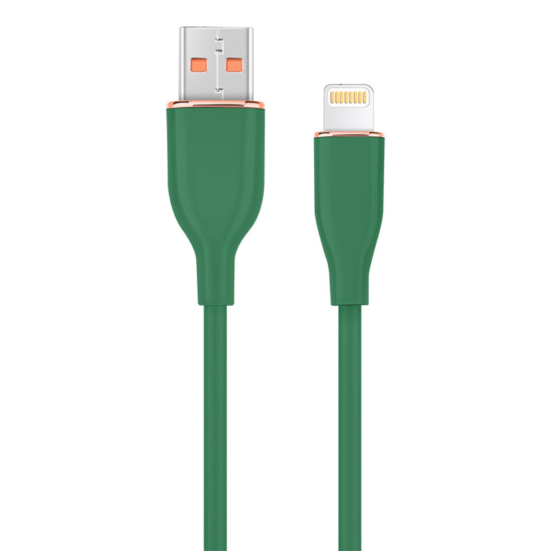Gembird CC-USB2S-AM8PM-1.5M-G CC-USB2S-AM8PM-1.5M-G, 1,5 m, Lightning, USB A, Macho, Macho, Verde