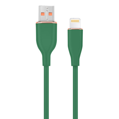 Gembird CC-USB2S-AM8PM-1.5M-G CC-USB2S-AM8PM-1.5M-G, 1,5 m, Lightning, USB A, Macho, Macho, Verde