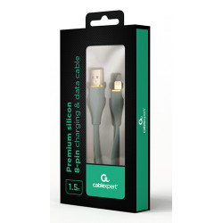 Gembird CC-USB2S-AM8PM-1.5M-G CC-USB2S-AM8PM-1.5M-G, 1,5 m, Lightning, USB A, Macho, Macho, Verde 2