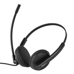iggual IGG319420 Auriculares USB cancelación ruido ENC 3030, Alámbrico, Oficina/Centro de llamadas, 100 - 10000 Hz, 2
