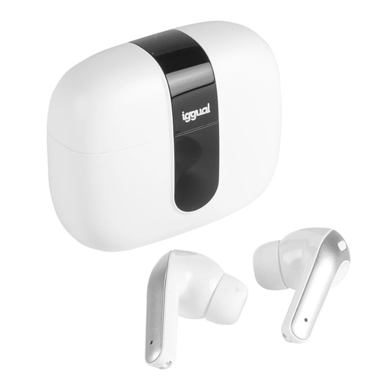 iggual IGG319352 Auriculares inalámbricos TWS Bluetooth blan, True Wireless Stereo (TWS), Llamadas/Música, Auriculares, Blanco