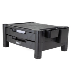 iggual IGG318850 EM2C Elevador monitor 2 cajones negro, Independiente, 30 kg, Ajustes de altura, Negro 2