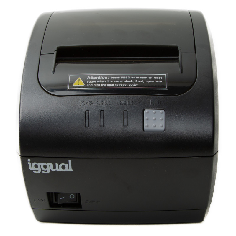 iggual IGG318232 Impresora térmica tickets TP7001 USB+RJ45, Transferencia térmica, Impresora de recibos, 203 x 203 DPI, 576