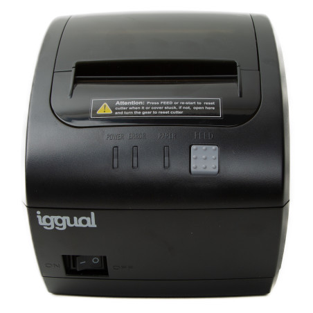 iggual IGG318232 Impresora térmica tickets TP7001 USB+RJ45, Transferencia térmica, Impresora de recibos, 203 x 203 DPI, 576