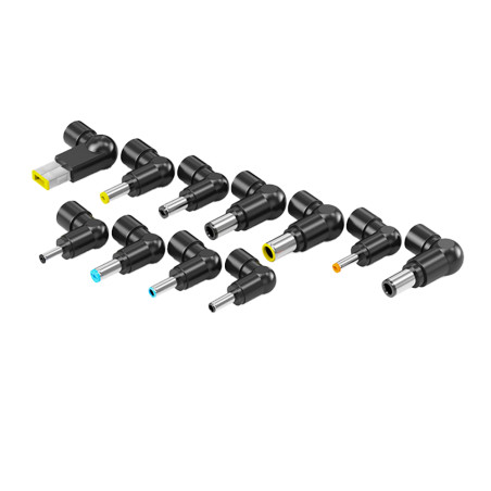 iggual IGG318065 Cargador Universal Slim CUA-S-11T-90W, Corriente alterna, 20 V, 2,4 m, Negro