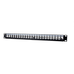Phasak PA 3424 Panel frontal 19" RJ45 24P UTP Cat.6 Dual Block RJ45 - PA 3424, Montaje en bastidor, 1U, U/UTP (UTP), RJ45 (no 2