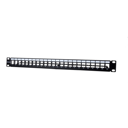 Phasak PA 3424 Panel frontal 19" RJ45 24P UTP Cat.6 Dual Block RJ45 - PA 3424, Montaje en bastidor, 1U, U/UTP (UTP), RJ45 (no