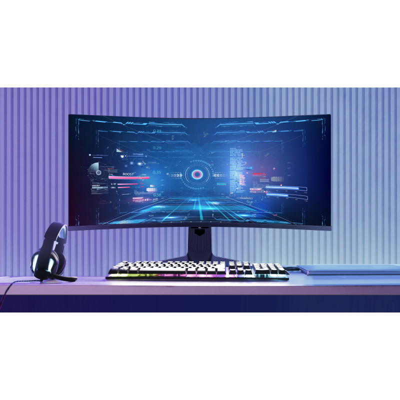 TCL 34R83Q R83 34R83Q, 94 cm (37"), 3440 x 1440 Pixeles, UltraWide Quad HD, LED, 1 ms, Negro, Blanco