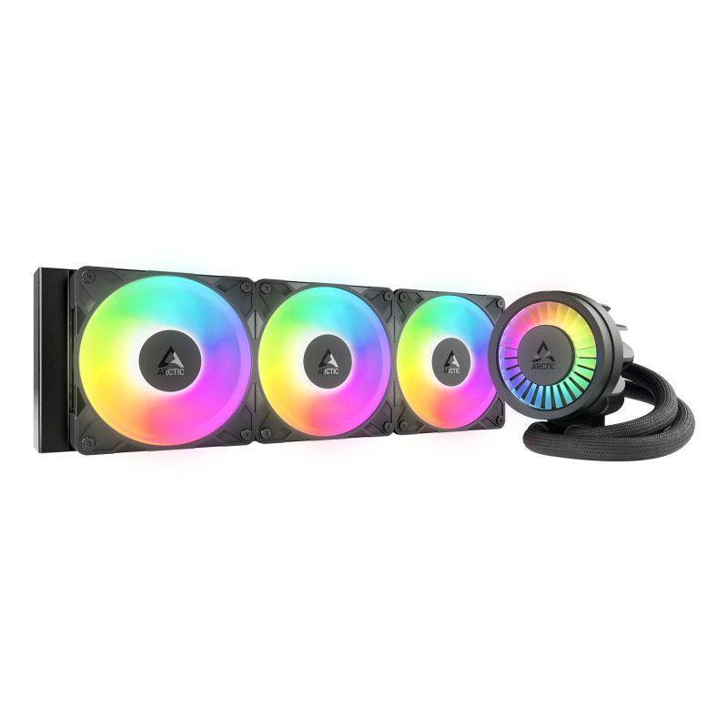 ARCTIC ACFRE00184A Liquid Freezer III Pro 360 A-RGB, Kit de refrigeración líquida, 12 cm, 131 m³/h, Negro