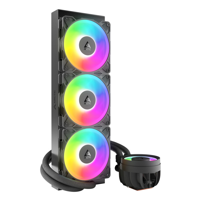 ARCTIC ACFRE00184A Liquid Freezer III Pro 360 A-RGB, Kit de refrigeración líquida, 12 cm, 131 m³/h, Negro