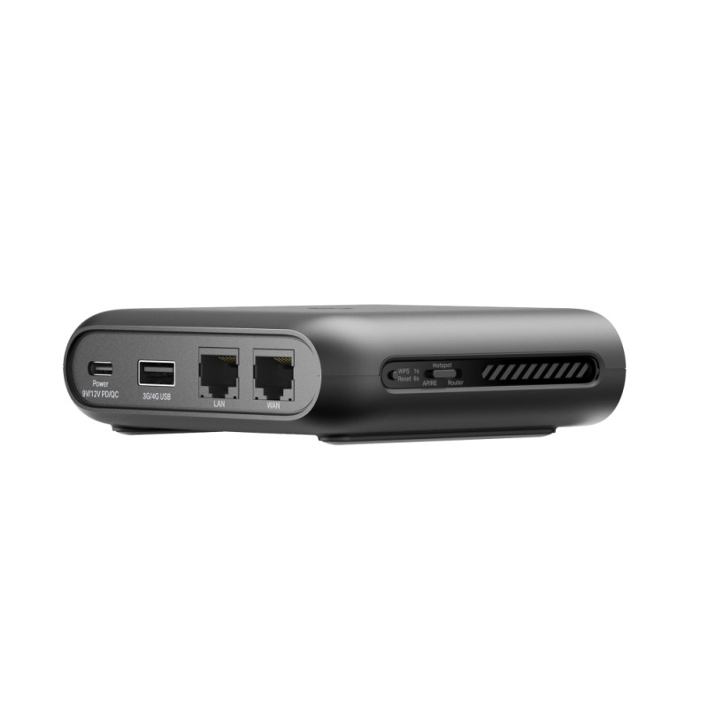 TP-Link TL-WR1502X TL-WR1502X, Wi-Fi 6 (802.11ax), Doble banda (2,4 GHz / 5 GHz), Ethernet, Negro, Enrutador portátil