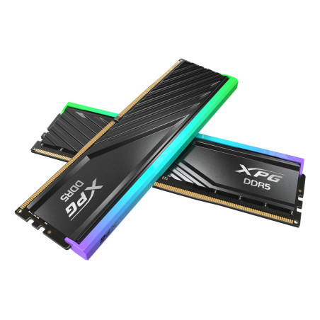 XPG AX5U6000C3616G-DTLABRBK LANCER BLADE RGB , 32 GB, 2 x 16 GB, DDR5, 6000 MHz, 288-pin DIMM, Negro