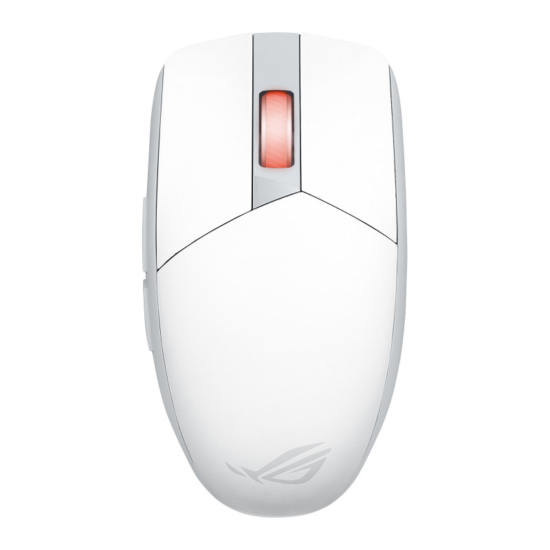 ASUS 90MP03D0-BMUA10 ROG Strix Impact III Wireless, Ambidextro, Óptico, RF Wireless + Bluetooth, 36000 DPI, Blanco