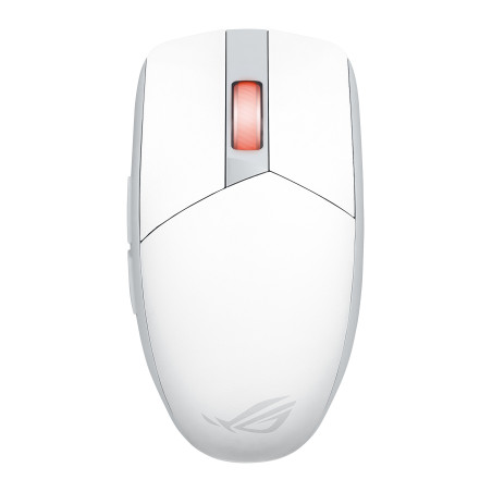 ASUS 90MP03D0-BMUA10 ROG Strix Impact III Wireless, Ambidextro, Óptico, RF Wireless + Bluetooth, 36000 DPI, Blanco