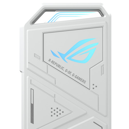 ASUS 90DD02H1-B09000 ROG Strix Arion White Edition, Caja externa para unidad de estado sólido (SSD), M.2, M.2, PCI Express, 10