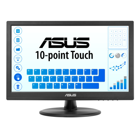 ASUS 90LM09V1-B01170 Touch VT169HE, 39,6 cm (15.6"), 1920 x 1080 Pixeles, Full HD, LED, 5 ms, Negro