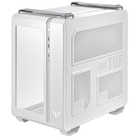ASUS 90DC0093-B19000 TUF Gaming GT502 PLUS, Midi Tower, PC, Blanco, ATX, micro ATX, Mini-ITX, 16,3 cm, 40 cm
