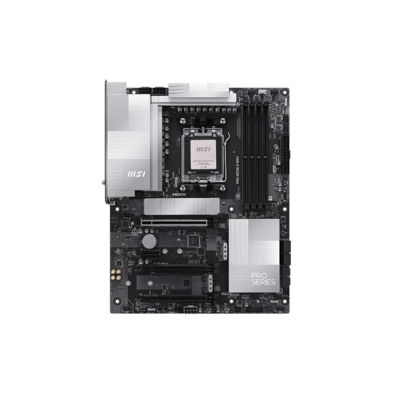 MSI PRO X870E-P WIFI PRO X870E-P WIFI, AMD, Zócalo AM5, AMD Ryzen 7000 Series, AMD Ryzen 8000 Series, AMD Ryzen 9000 Series,