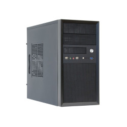 Chieftec CT-01B-350GPB CT-01B-350GPB, Mini Tower, PC, Negro, micro ATX, SECC, 14 cm