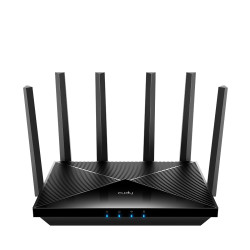 Cudy WR11000 WR11000, Wi-Fi 7 (802.11be), Tribanda (2.4 GHz / 5 GHz / 6 GHz), Ethernet, Negro, Router de sobremesa