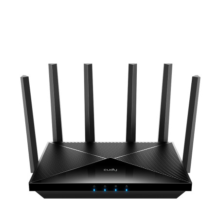 Cudy WR11000 WR11000, Wi-Fi 7 (802.11be), Tribanda (2.4 GHz / 5 GHz / 6 GHz), Ethernet, Negro, Router de sobremesa