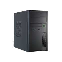 Chieftec XT-01B-350GPB XT-01B-350GPB, Mini Tower, PC, Negro, micro ATX, SECC, 14 cm 2