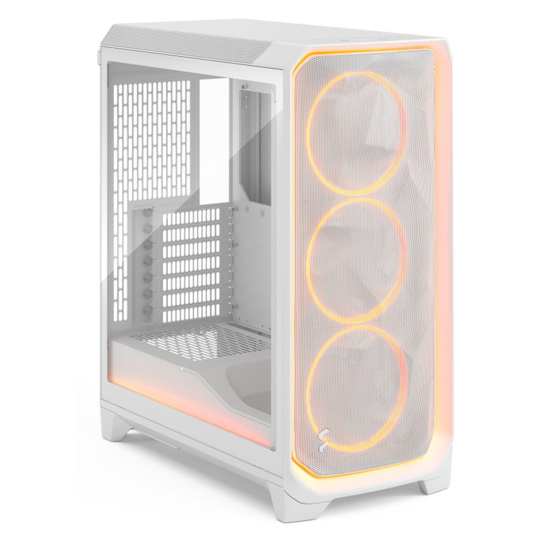Fractal Design FD-C-MES3A-05 Meshify 3, PC, Blanco, ATX, EATX, micro ATX, Mini-ITX, Acero, Vidrio templado, Juego, Multi