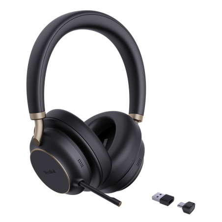 Yealink 1208707 BH76 Plus Teams USB-C/A, Inalámbrico, Llamadas/Música, 285 g, Auriculares, Negro