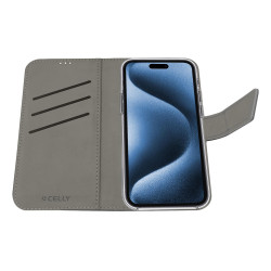 Celly WALLY1079 WALLY1079, Funda cartera, Apple, iPhone 16 Pro, 16 cm (6.3"), Negro 2