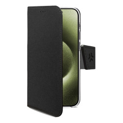Celly WALLY1078 WALLY1078, Funda cartera, Apple, iPhone 16, 15,5 cm (6.1"), Negro
