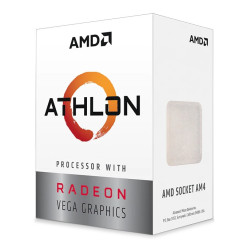AMD YD3000C6FHSBX Athlon 3000G, AMD Athlon, Zócalo AM4, 14 nm, Caja, AMD, 3000G