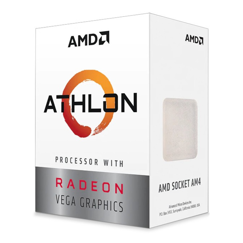 AMD YD3000C6FHSBX Athlon 3000G, AMD Athlon, Zócalo AM4, 14 nm, Caja, AMD, 3000G