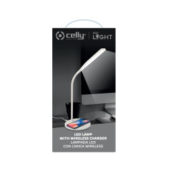 Celly WLLIGHT10WWH WLLIGHT10WWH, Interior, USB, Cargador inalámbrico, Blanco 2