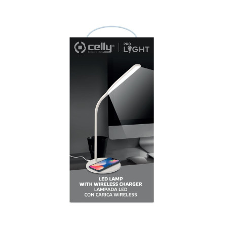 Celly WLLIGHT10WWH WLLIGHT10WWH, Interior, USB, Cargador inalámbrico, Blanco