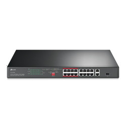 TP-Link TL-SL1218P TL-SL1218P, No administrado, Gigabit Ethernet (10/100/1000), Energía sobre Ethernet (PoE), Montaje en rack,
