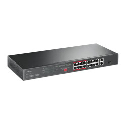 TP-Link TL-SL1218P TL-SL1218P, No administrado, Gigabit Ethernet (10/100/1000), Energía sobre Ethernet (PoE), Montaje en rack, 2