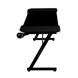 Mars Gaming MGDX120 MGD-X120, Mesa Gaming Ergonómica, Superficie en Fibra de Carbono, Estructura Metálica, Alfombrilla XXL, 2