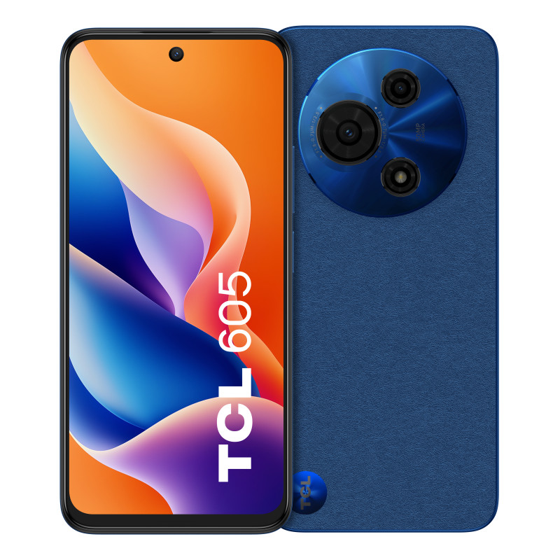 TCL T517D-2BLCA112 605, 16,9 cm (6.67"), 4 GB, 128 GB, 50 MP, Android 15, Azul