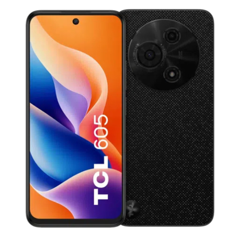 TCL TCL605256BLK 605, 17 cm (6.7"), 8 GB, 256 GB, 50 MP, Android 15, Negro
